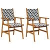 vidaXL Gartenst&uuml;hle 2 Stk. Massivholz Akazie
