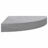 vidaXL Eck-Schweberegale 2 Stk. Betongrau 35x35x3,8 cm MDF