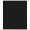 vidaXL Waschbeckenunterschrank Schwarz 60x38,5x46 cm Holzwerkstoff