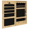 vidaXL Schmuckschrank mit Spiegel Wandmontage 37,5x10x67 cm