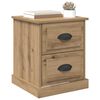 vidaXL Nachttisch 2 pcs Artisan-Eiche 39 x 39 x 47,5 cm Holzwerkstoff