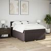 vidaXL Boxspringbett mit Matratze Dunkelbraun 140x190 cm Stoff