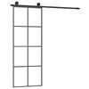 vidaXL Schiebet&uuml;r mit Beschlag 76x205 cm ESG-Glas & Aluminium