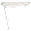 vidaXL Markise Manuell Einziehbar mit LED 600x300 cm Creme
