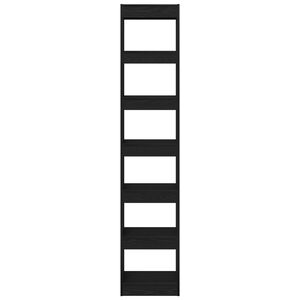 vidaXL B&uuml;cherregal Schwarz Eichen-Optik 40 x 30 x 198 cm Holzwerkstoff