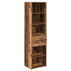 vidaXL Highboard Altholz 50 x 42,5 x 185 cm Holzwerkstoff
