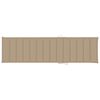 vidaXL Sonnenliege mit Auflage Beige Massivholz Teak