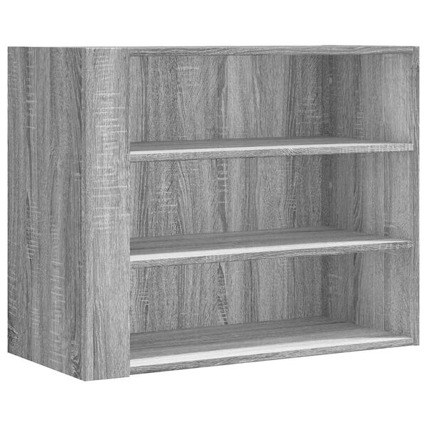 vidaXL Wandregal Grau Sonoma 75x35x60 cm Holzwerkstoff