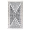 vidaXL Teppich Schwarz und Grau 120x180 cm Baumwolle