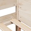 vidaXL Massivholzbett ohne Matratze 90x190 cm Kiefernholz