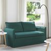 vidaXL Sofa 140cm Dunkelgr&uuml;n Metall