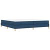 vidaXL Boxspringbett mit Matratze Blau 200 x 200 cm Stoff
