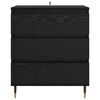 Sideboard Schwarz Eichen-Optik 60 x 35 x 70 cm Holzwerkstoff