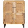 vidaXL Sideboard mit Speicher Braun 60 x 33 x 75 cm Massivholz Mango