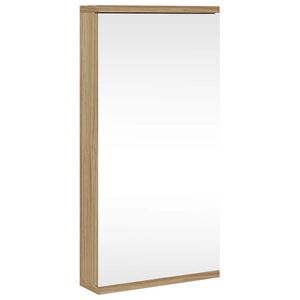 vidaXL Eck-Spiegelschrank Eichen-Optik 30x24x60 cm