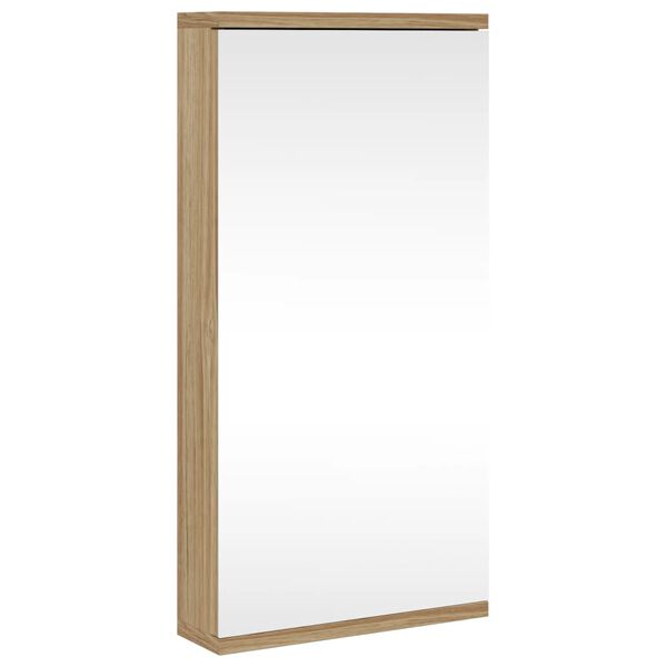 vidaXL Eck-Spiegelschrank Eichen-Optik 30x24x60 cm