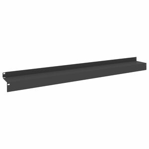 vidaXL Raseneinfassung 10 stk. 100 x 10 x 8 cm Stahl Schwarz