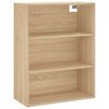 vidaXL Highboard Sonoma-Eiche 69,5x34x180 cm Holzwerkstoff