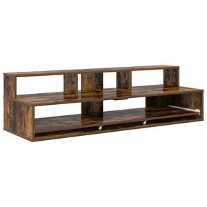 vidaXL Studiotisch Raucheiche 152 x 42,5 x 36 cm Holzwerkstoff