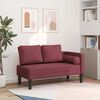 vidaXL Chaiselongue mit Kissen Weinrot Stoff