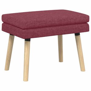 vidaXL Doppellagige Bank Weinrot 60 x 40 x 46 cm Stoff
