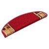 vidaXL Treppenmatten Selbstklebend 15 Stk. Rot 65x21x4 cm