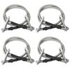 vidaXL Seile mit Karabiner 4 Stk. Gummi