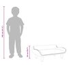 vidaXL Kindersofa Creme 70x40x24 cm Stoff
