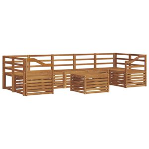 vidaXL Outdoor-Sofagarnitur 8 Stk. Natur Massivholz Akazie