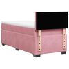 vidaXL Boxspringbett mit Matratze Rosa 90x190 cm Samt
