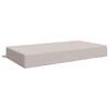 vidaXL Sitzkissen SOEST 100 % Polyester Wei&szlig; 120 x 80 x 15 cm