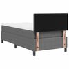 vidaXL Boxspringbett Hellgrau und Weiß 203 x 80 x 88 cm Cordstoff