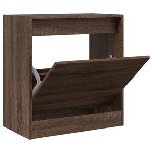 vidaXL Schuhschrank Braun Eichen-Optik 60x34x63,5 cm Holzwerkstoff