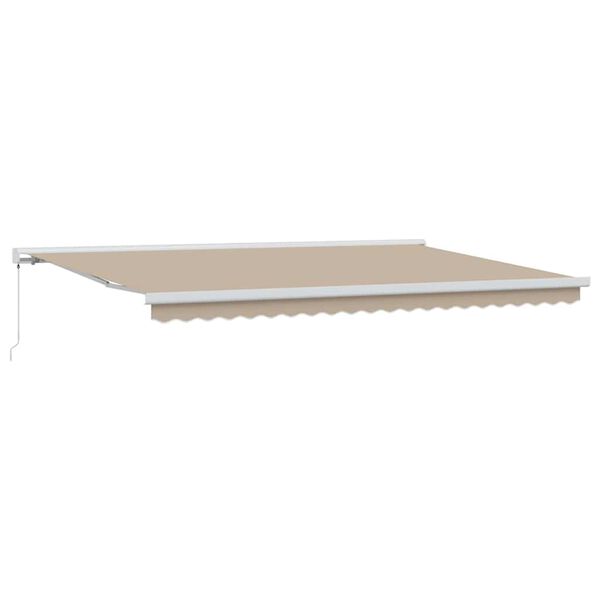 vidaXL Einziehbare Markise Beige 500 x 300 cm Stoff und Metall