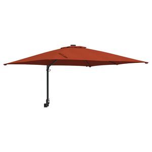 vidaXL Garten-Sonnenschirm Terrakotta 248,5 x 247,5 x 160 cm