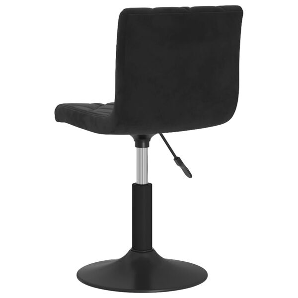 vidaXL Esszimmerstuhl Drehbar Schwarz Samt