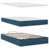 vidaXL Ottoman-Bett mit Matratze Dunkelblau 120x200 cm Samt