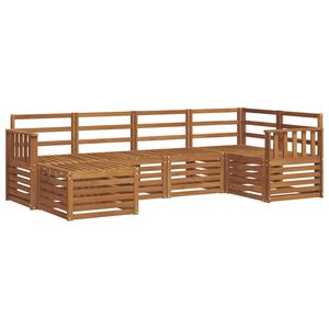 vidaXL Ecksofa Set 6 pcs Natur