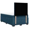 vidaXL Boxspringbett mit Matratze Blau 120x190 cm Samt