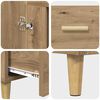 vidaXL Highboard Artisan-Eiche 70 x 31 x 115 cm Holzwerkstoff
