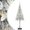 vidaXL Weihnachtsbaum mit 150 LEDs Weiß 120 cm PE und Stahl