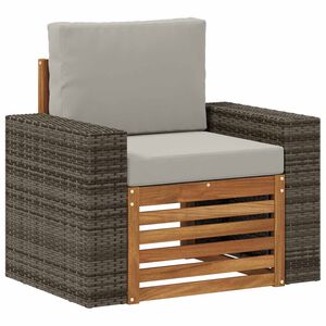 vidaXL Outdoor Mittelsofa Natur