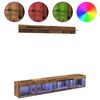 vidaXL TV-Wandregal-Set mit LED 5 pcs Altholz Holzwerkstoff