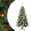 vidaXL K&uuml;nstlicher klappbarer Weihnachtsbaum Gr&uuml;n 120 cm PE und PVC
