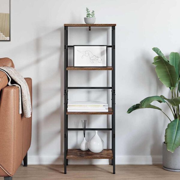 vidaXL B&uuml;cherregal Ger&auml;ucherte Eiche 40 x 29,5 x 115 cm Holzwerkstoff