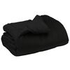 vidaXL Winterbettdecke Gepolstert Schwarz 155 x 220 cm Mikrofaser