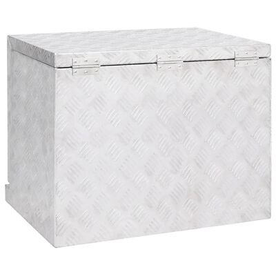 vidaXL Aluminiumbox 62x40x50 cm Silbern