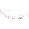 vidaXL Matratze Weiß und Grau 160 x 200 cm Memory Foam
