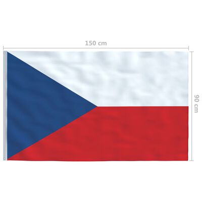 vidaXL Flagge Tschechiens 90×150 cm