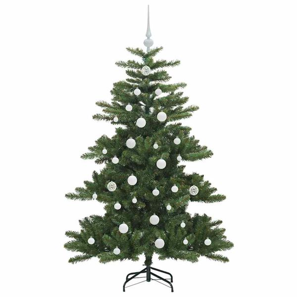 vidaXL K&uuml;nstlicher klappbarer Weihnachtsbaum Gr&uuml;n 150 cm PVC und Stahl